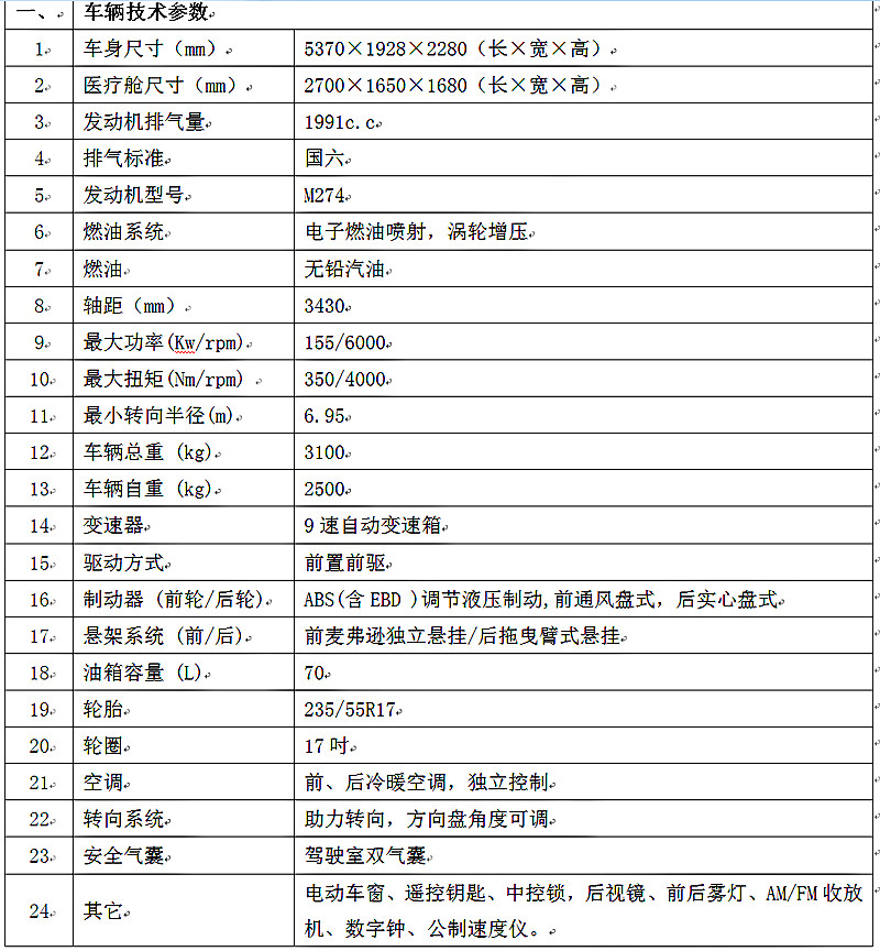 國(guó)六奔馳監(jiān)護(hù)型救護(hù)車(chē)